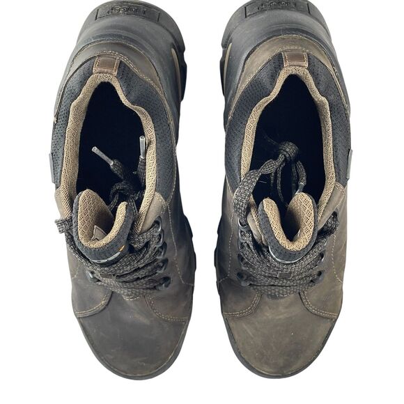 BOGS Mens Foundation Low 72235CT-200 Waterproof Work Boots Brown Leather SIZE 10 - Picture 2 of 12